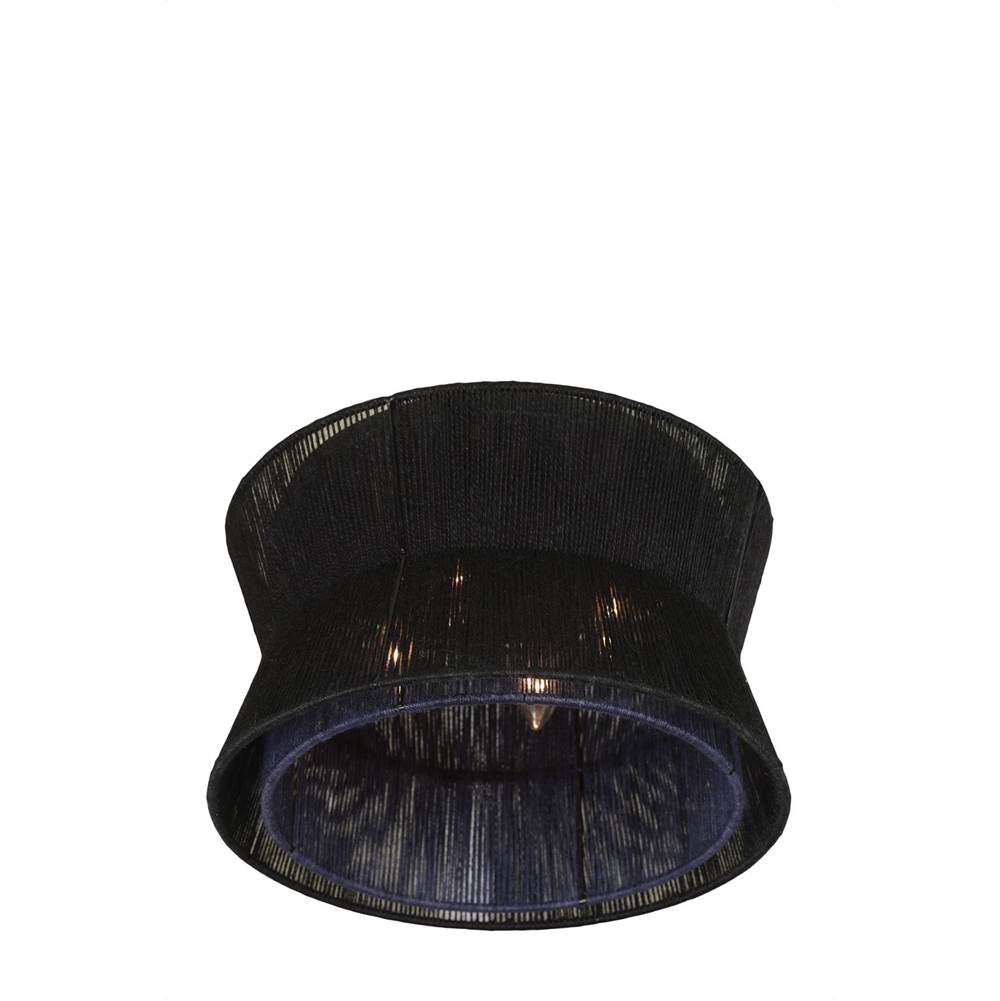 Kalco Lighting Madura 16-in 4 Light Socket Matte Black Flush Mount