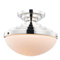 Kalco Lighting Pasos 10-in 1 Light Socket Polished Nickel Flush Mount