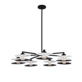Kalco Lighting Fresno 34-in 7 Light Led White And Matte Black Chandelier