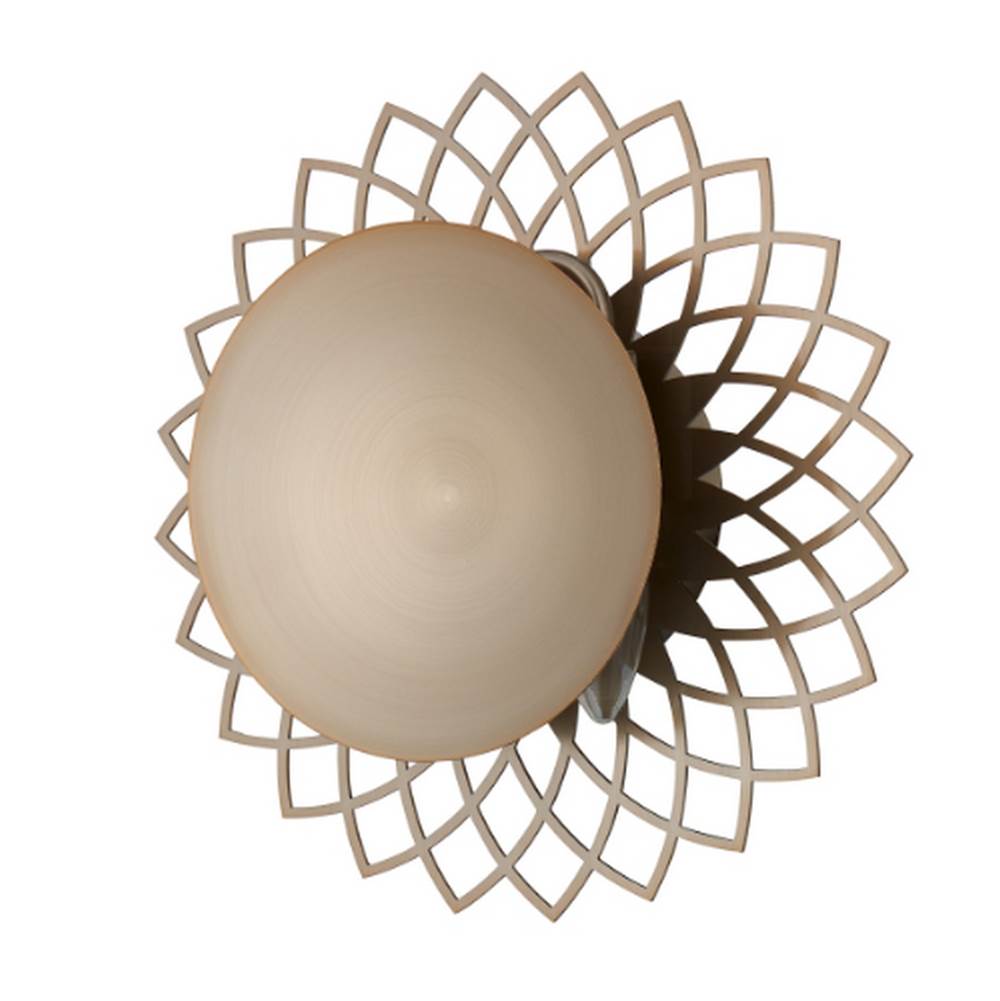 Kalco Lighting Helia 11-in 2 Light Socket Brushed Champagne Gold Wall Sconce