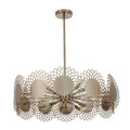 Kalco Lighting 516955BCG Brushed Champagne Gold Helia 32-in 12 Light Socket Brushed Champagne Gold Chandelier Image 1