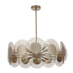 Kalco Lighting 516955BCG Brushed Champagne Gold Helia 32-in 12 Light Socket Brushed Champagne Gold Chandelier Image 1