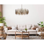 Kalco Lighting Helia 32-in 12 Light Socket Brushed Champagne Gold Chandelier