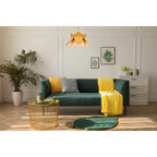 Kalco Lighting Flor 26-in 1 Light Socket White And Green Pendant