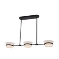 Kalco Lighting Anel 44-in 3 Light Led Matte Black Linear Pendant