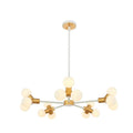 Kalco Lighting Tres 29-in 15 Light Socket White And New Brass Chandelier