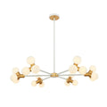 Kalco Lighting Tres 36-in 18 Light Socket White And New Brass Chandelier