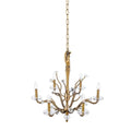 Kalco Lighting Venus 26-in 6 Light Socket Historic Brass Chandelier