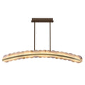 Kalco Lighting 518462WB Winter Brass Meridian 60-in 1 Light Led Winter Brass Linear Pendant Image 1
