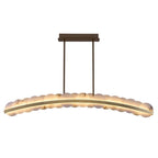 Kalco Lighting 518462WB Winter Brass Meridian 60-in 1 Light Led Winter Brass Linear Pendant Image 1