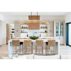 Kalco Lighting Meridian 60-in 1 Light Led Winter Brass Linear Pendant