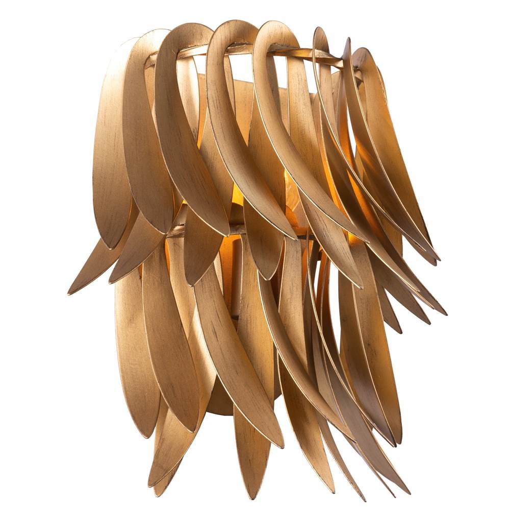 Kalco Lighting Grace 14-in 1 Light Socket New Gold Wall Sconce
