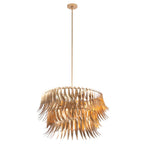 Kalco Lighting 518555NG New Gold Grace 29-in 7 Light Socket New Gold Tiered Chandelier Image 1