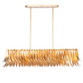 Kalco Lighting Grace 44-in 5 Light Socket New Gold Linear Pendant