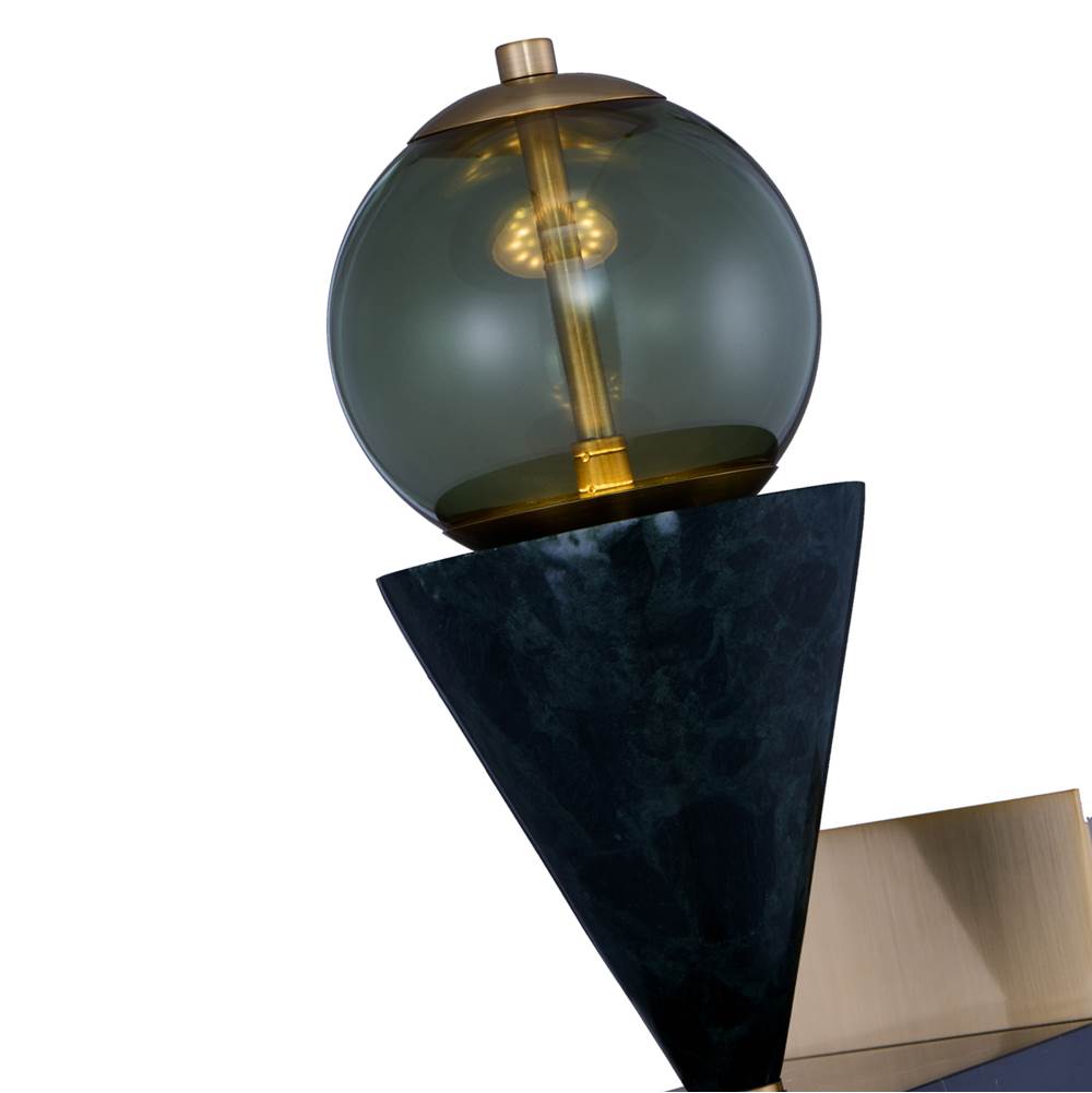 Kalco Lighting Demi 24-in 2 Light Led Winter Brass Wall Sconce