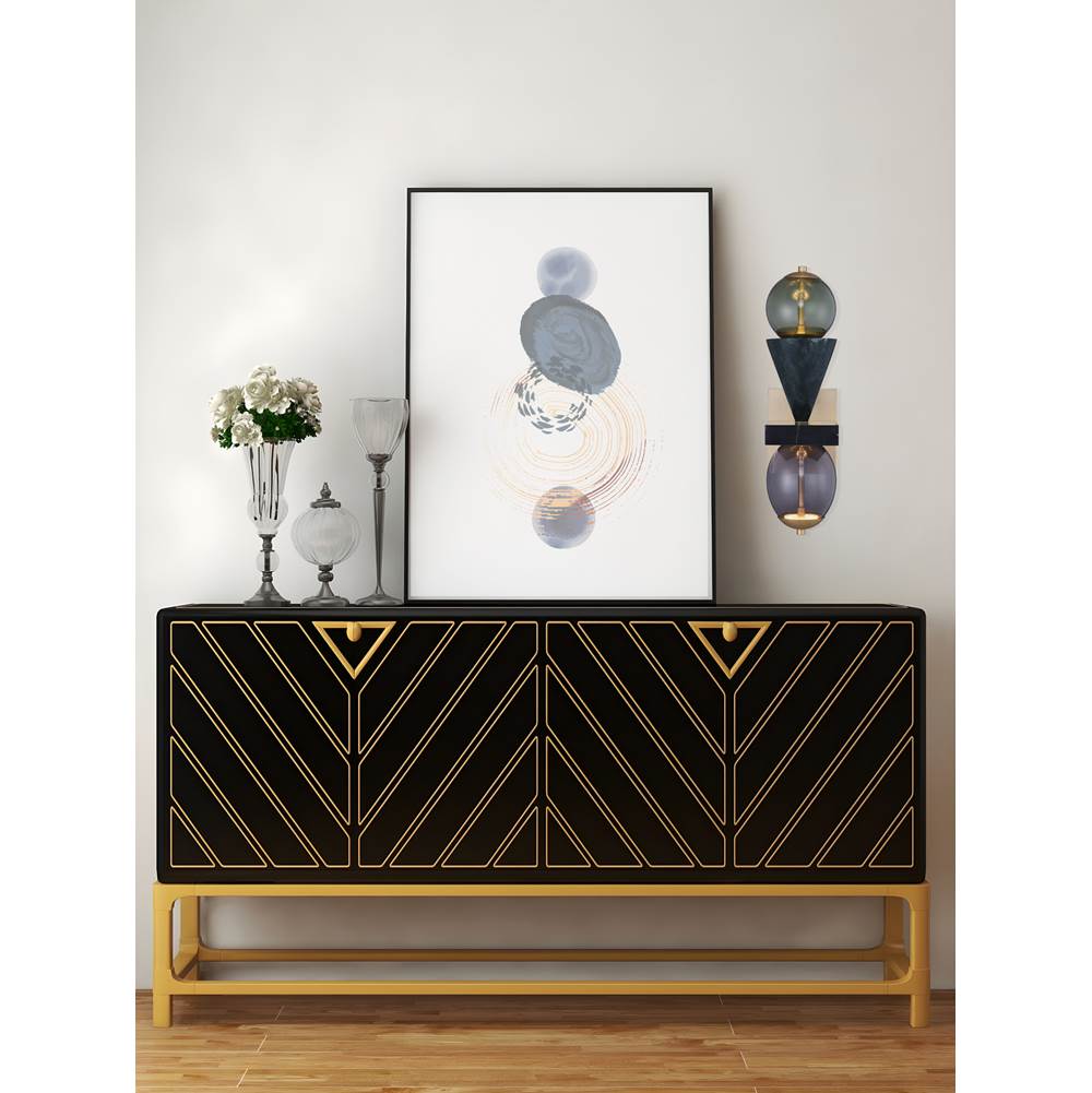 Kalco Lighting 518721WB Winter Brass Demi 24-in 2 Light Led Winter Brass Wall Sconce Image 2