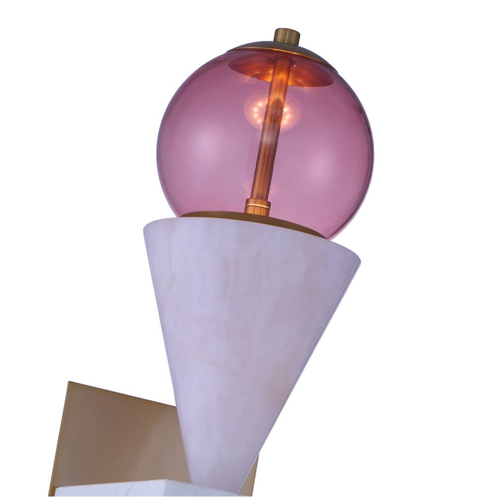 Kalco Lighting 518722WB Winter Brass Demi 24-in 1 Light Led Winter Brass Wall Sconce Image 6