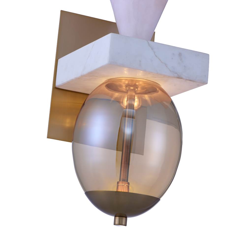Kalco Lighting 518722WB Winter Brass Demi 24-in 1 Light Led Winter Brass Wall Sconce Image 5