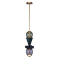 Kalco Lighting 518755WB Winter Brass Demi 6.25-in 2 Light Led Winter Brass Pendant Image 1