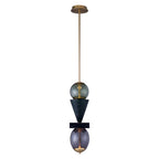 Kalco Lighting Demi 6.25-in 2 Light Led Winter Brass Pendant