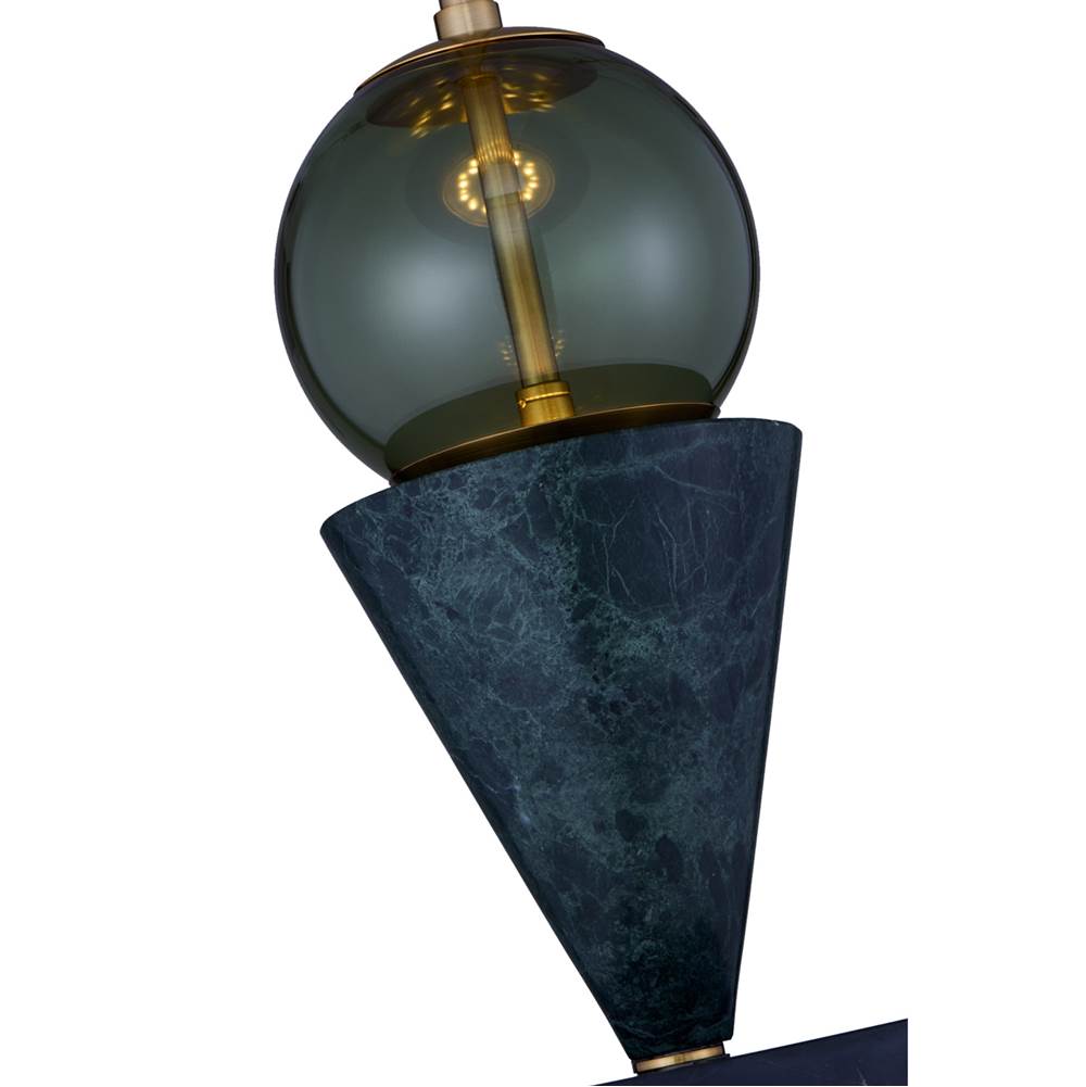 Kalco Lighting 518755WB Winter Brass Demi 6.25-in 2 Light Led Winter Brass Pendant Image 7