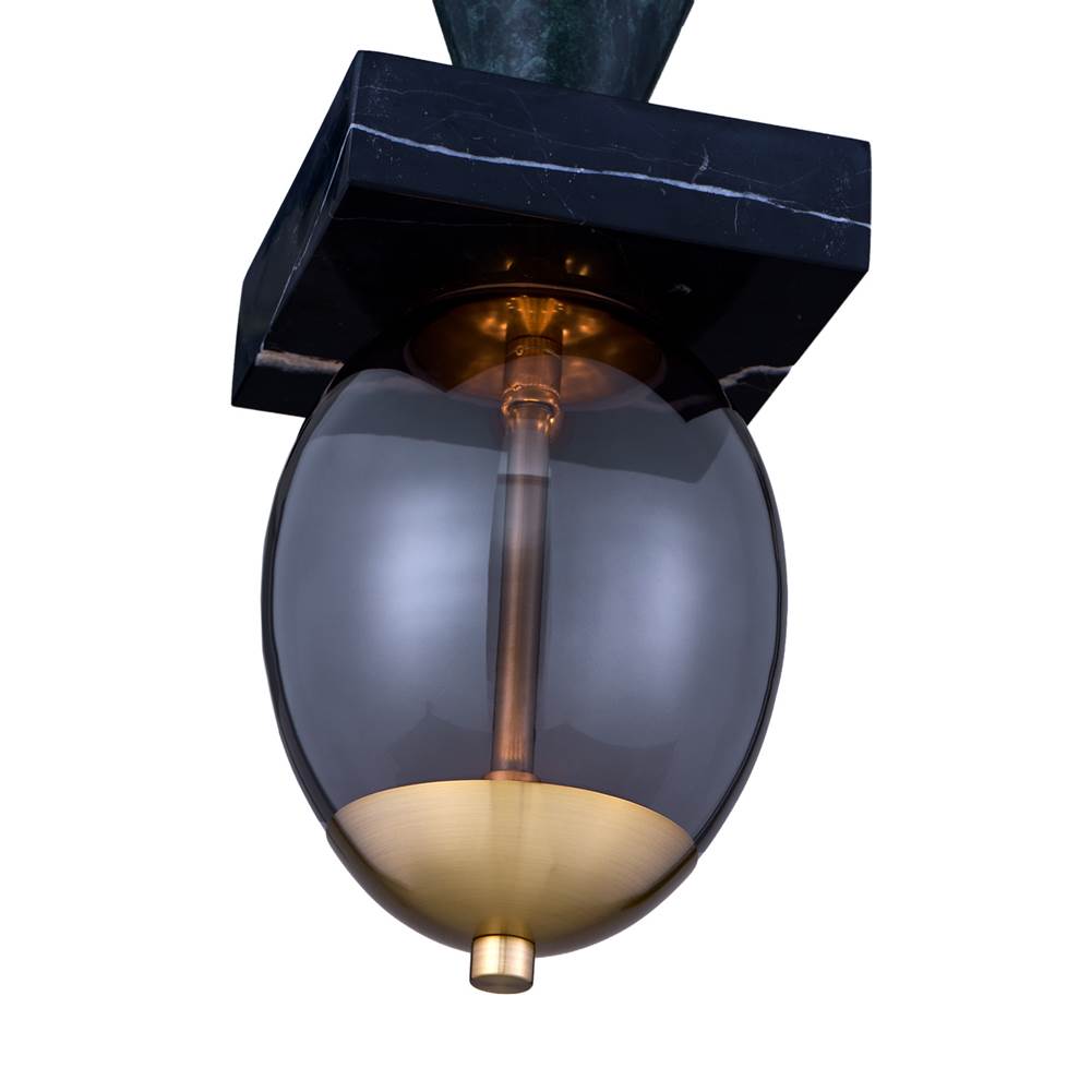 Kalco Lighting 518755WB Winter Brass Demi 6.25-in 2 Light Led Winter Brass Pendant Image 6