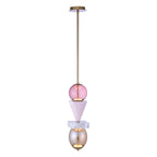 Kalco Lighting Demi 6.25-in 1 Light Led Winter Brass Pendant