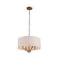 Kalco Lighting Curva 18-in 4 Light Socket Brushed Champagne Gold Chandelier
