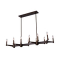 Kalco Lighting Tono 48-in 12 Light Socket Vintage Bronze Linear Pendant