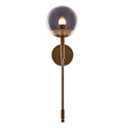 Kalco Lighting 519121WB Winter Brass Boba 26-in 1 Light Led Winter Brass Wall Sconce Image 1