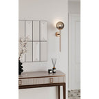 Kalco Lighting Boba 26-in 1 Light Led Winter Brass Wall Sconce