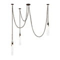 Kalco Lighting 519273WB Winter Brass Flint 37.5-in 3 Light Led Winter Brass Multi-pendant Image 1