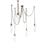 Kalco Lighting 519275WB Winter Brass Flint 37.5-in 5 Light Led Winter Brass Multi-pendant Image 1