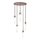 Kalco Lighting 519277WB Winter Brass Flint 24-in 5 Light Led Winter Brass Multi-pendant Image 1