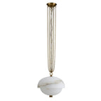 Kalco Lighting Volterra 17-in 1 Light Led Winter Brass Pendant