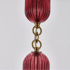 Kalco Lighting 519611STB/MGNT Satin Brass Verde 4-in 1 Light Socket Satin Brass Pendant Image 4