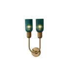 Kalco Lighting Verde 15-in 2 Light Socket True Satin Brass Wall Sconce