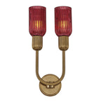 Kalco Lighting 519621STB/MGNT Satin Brass Verde 10-in 2 Light Socket Satin Brass Wall Sconce Image 9