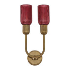 Kalco Lighting 519621STB/MGNT Satin Brass Verde 10-in 2 Light Socket Satin Brass Wall Sconce Image 8