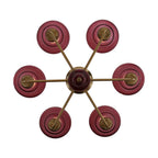 Kalco Lighting Verde 40-in 6 Light Socket True Satin Brass Chandelier