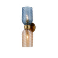 Kalco Lighting Azul 18-in 2 Light Socket Aged Gold Wall Sconce