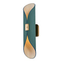 Kalco Lighting Cape 20-in 2 Light Led True Satin Brass Wall Sconce