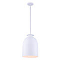 Kalco Lighting Gabardine 12-in 1 Light Socket Matt White Pendant