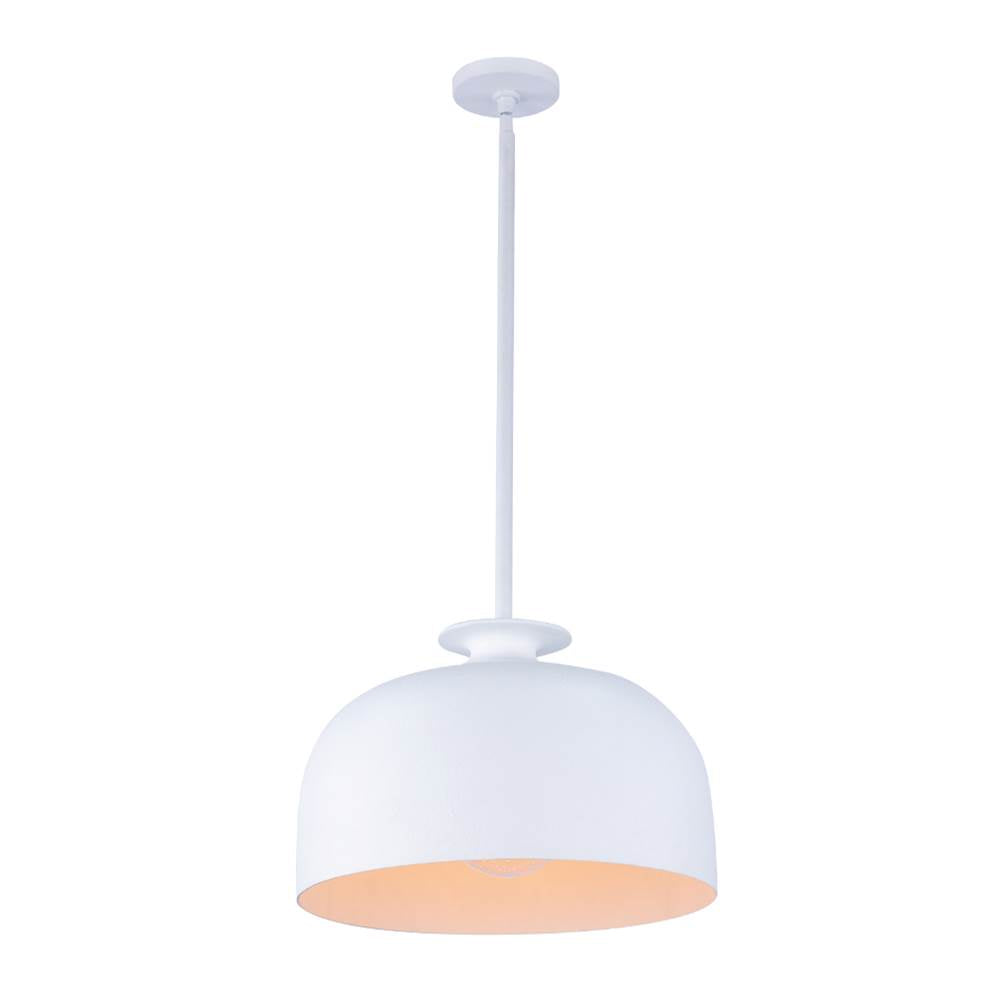 Kalco Lighting Gabardine 18-in 6 Light Socket Matt White Pendant
