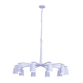 Kalco Lighting Gabardine 42-in 10 Light Socket Matt White Chandelier