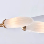Kalco Lighting 520661WB Winter Brass Crest 60-in 6 Light Socket Winter Brass Linear Pendant Image 3