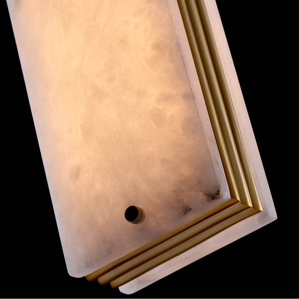 Kalco Lighting 520711WB Winter Brass Vertical 1-in 1 Light Led Winter Brass Pendant Image 2