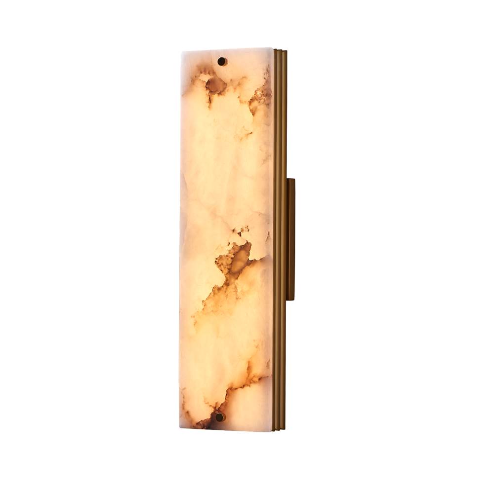 Kalco Lighting 520721WB Winter Brass Vertical 17-in 1 Light Led Winter Brass Wall Sconce Image 3