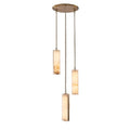 Kalco Lighting 520751WB Winter Brass Vertical 18-in 3 Light Led Winter Brass Multi-pendant Image 1