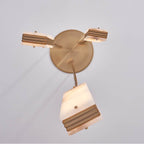 Kalco Lighting 520751WB Winter Brass Vertical 18-in 3 Light Led Winter Brass Multi-pendant Image 4
